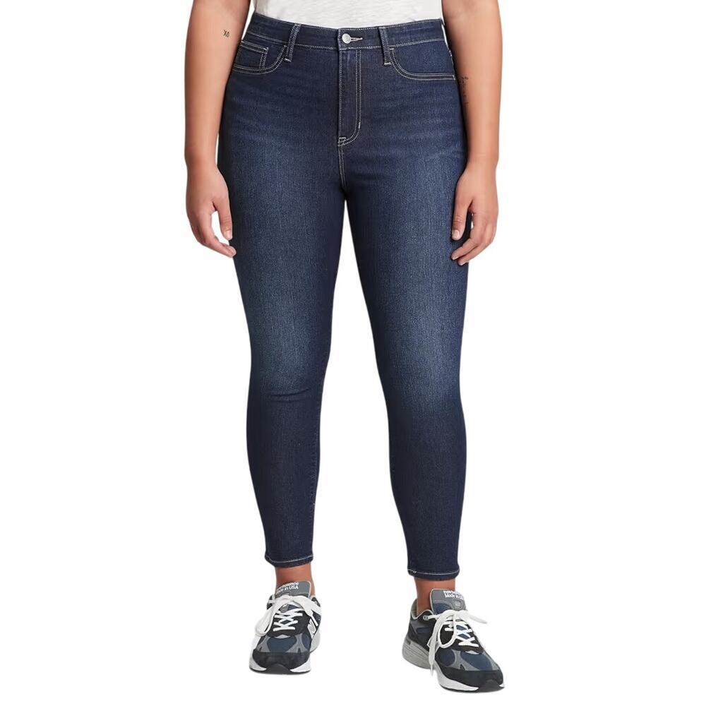 NWT Gap high rise favorite jegging dark stretch career casual jeans 16 / 33 NEW